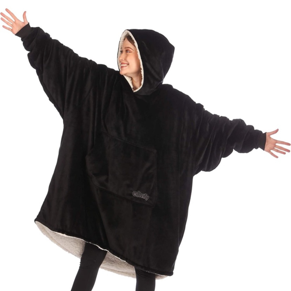 Black The Comfy Original Blanket Sweatshirt NWT